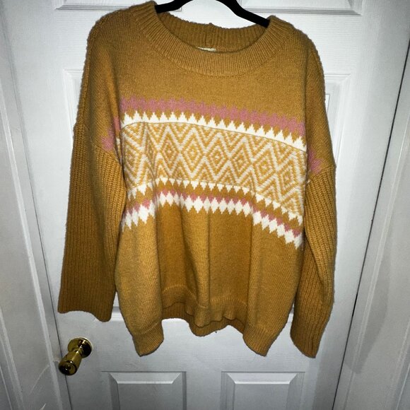 Kori America Sweaters - Kori America Long Sleeve Patterned Sweater